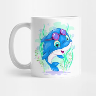 Cute cartoon dolphin Mug